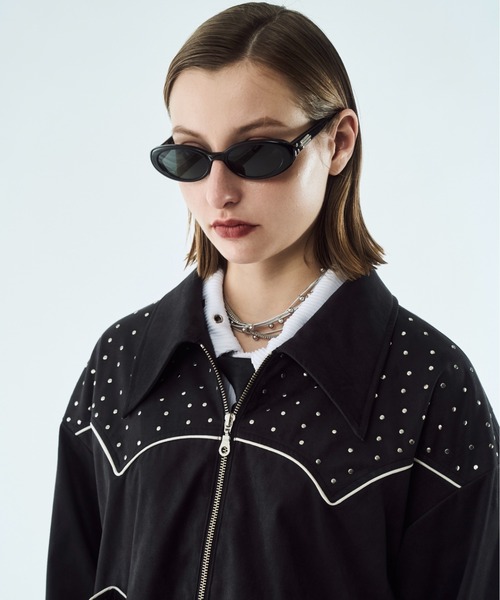 コート ジャケット Fake suede western studs jacket / フェイク