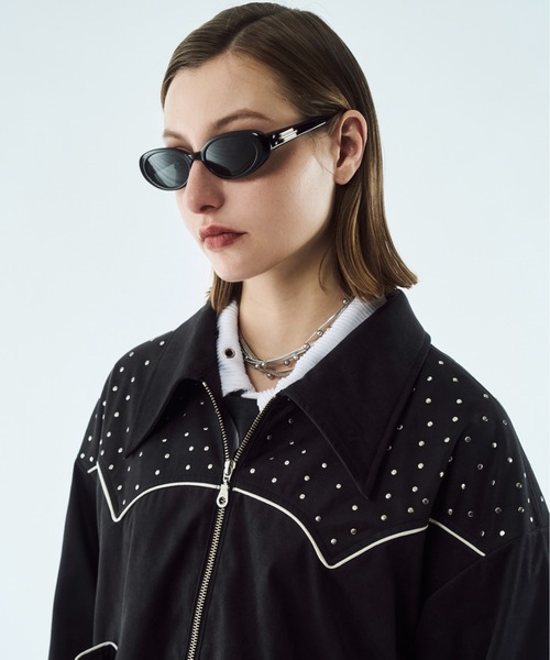 コート ジャケット Fake suede western studs jacket / フェイク