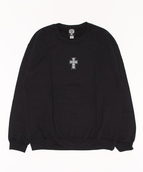 DOGTOWN（ドッグタウン） スウェットカットソー LARGE ブラック×グレー