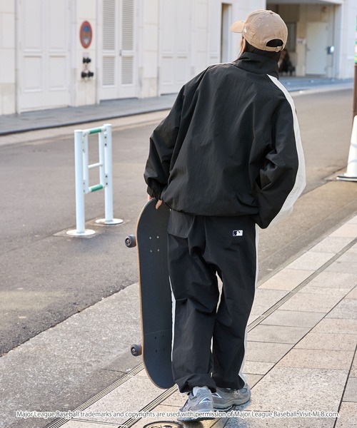 MLB ナイロンブルゾン L ブラック メンズ : ZOZOTOWN Yahoo!店 - 通販