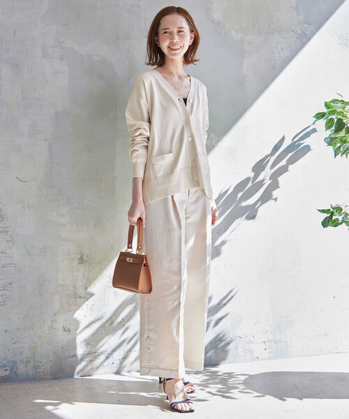 「SLOBE IENA」 ニットカーディガン - ベージュ レディース_画像7