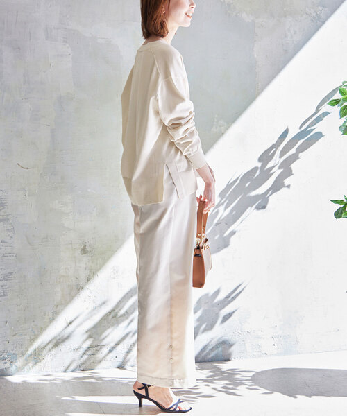 「SLOBE IENA」 ニットカーディガン - ベージュ レディース_画像8