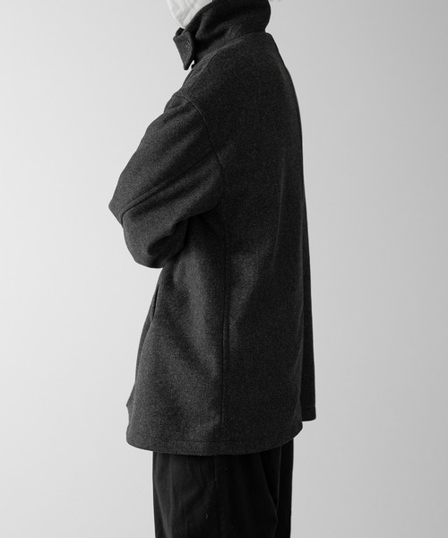 「RUUBON」 ピーコート S グレー メンズ_画像8