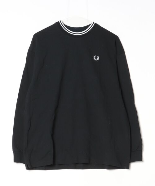 FRED PERRY ブラック 長袖 Tシャツ FRED PERRY（フレッドペリー） 長袖Tシャツ SMALL ブラック メンズ