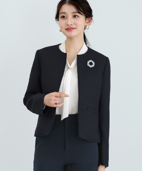 ジャケット ノーカラージャケット 入学式 卒業式 「 セレモニーに