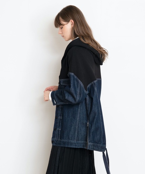 「AULA AILA」 デニムジャケット 0 インディゴブルー レディース_画像6