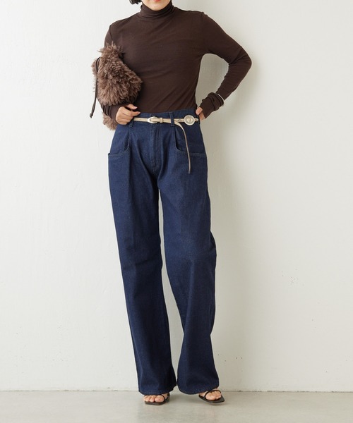 「Whim Gazette」 デニムパンツ 36 ブルー レディース_画像10