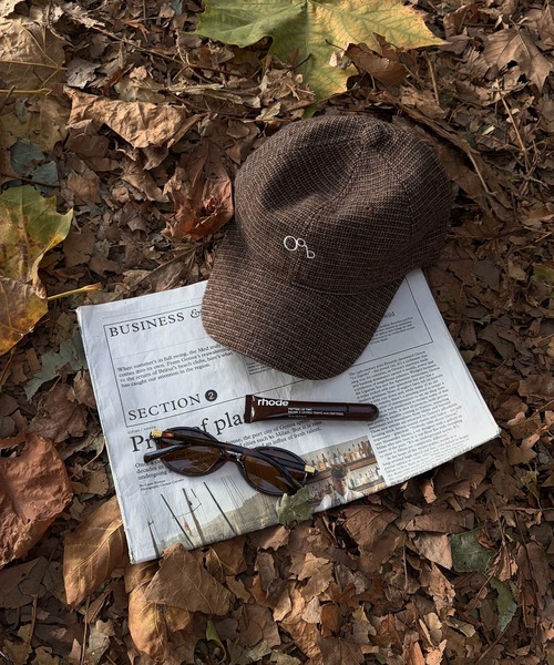 Reurie'（レウリィ） キャップ 帽子 ツイードロゴキャップ(sayaka