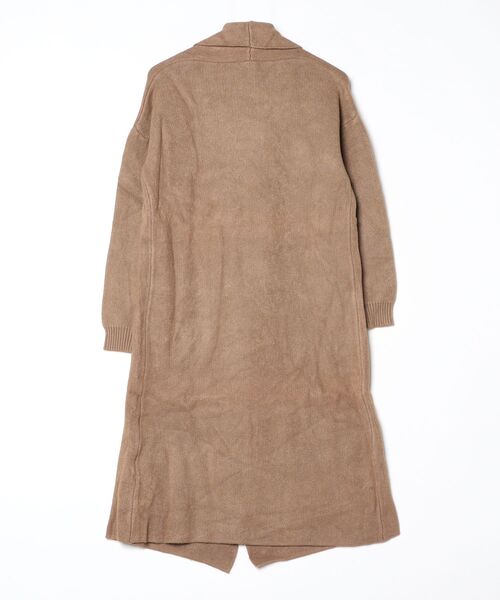 SPORTMAXロングカーディガンブラウンカラーストラップ付きLサイズ相当 Cookie Chocolate / ベルト付きロングカーディガン11-119383