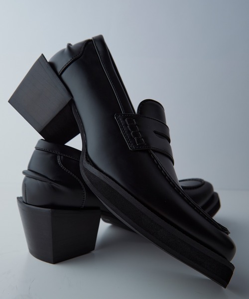 「CIASENSE」 ローファー 44 ブラック メンズ_画像2