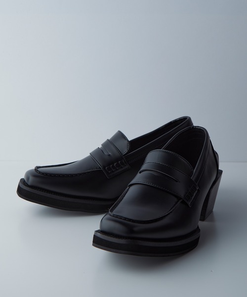 「CIASENSE」 ローファー 44 ブラック メンズ_画像3