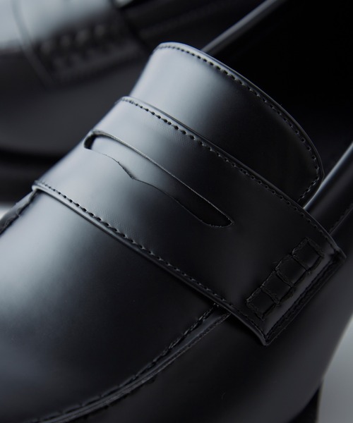 「CIASENSE」 ローファー 44 ブラック メンズ_画像5