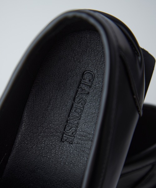 「CIASENSE」 ローファー 44 ブラック メンズ_画像9