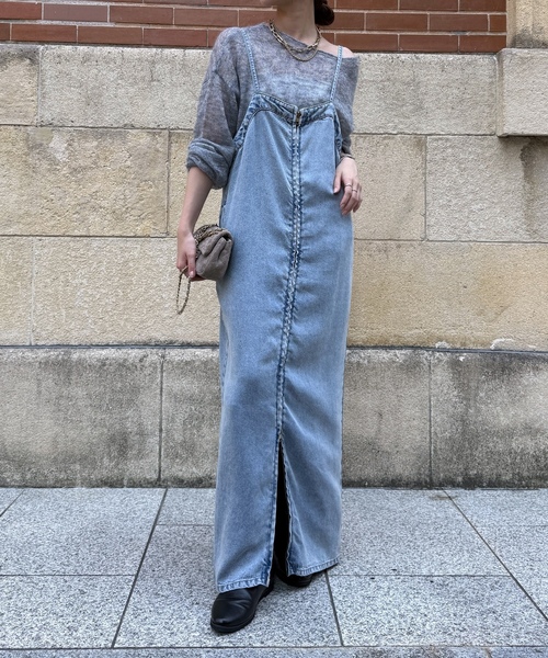 DouDou（ドゥドゥ） サロペットスカート 38 ブラック レディース