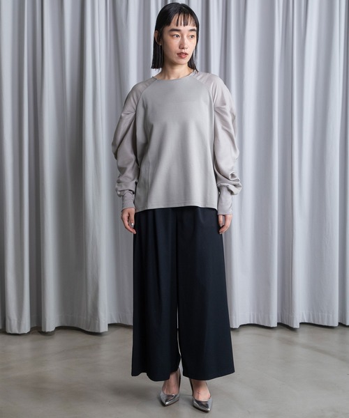 マルシャルテル  黒　上質プルオーバー MARECHAL TERRE（マルシャルテル） tシャツ ドッキングプルオーバー