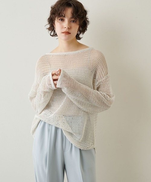 「Whim Gazette」 長袖カットソー FREE ベージュ レディース_画像3