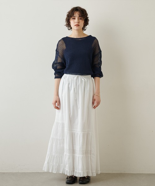 「Whim Gazette」 長袖カットソー FREE ベージュ レディース_画像4