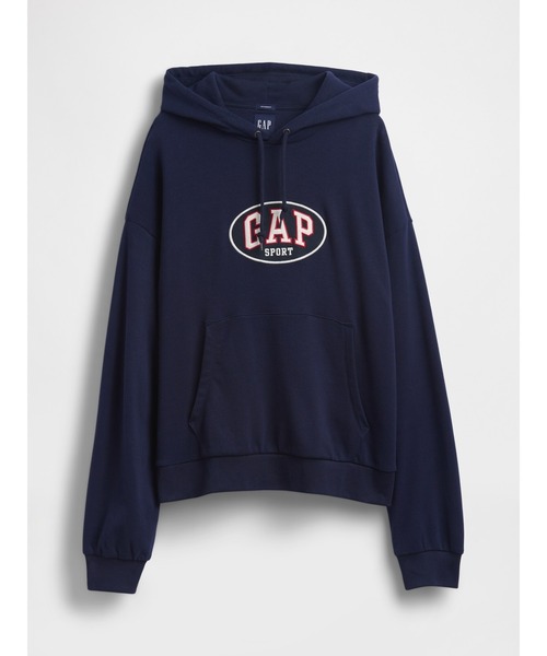 GAP ネイビー ロゴパーカー Sサイズ Gap公式オンラインストア | オーバーサイズ GAPロゴパーカー