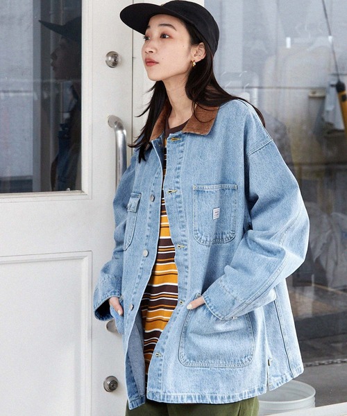 「MONO-MART」 デニムジャケット M ライトグレー メンズ_画像4