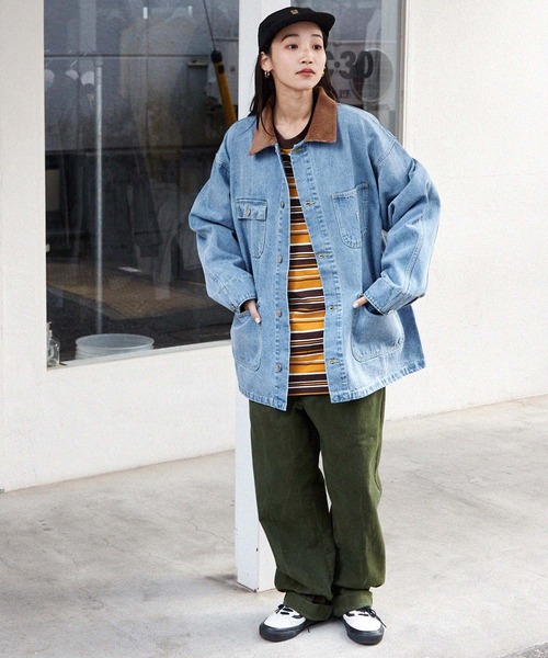 「MONO-MART」 デニムジャケット M ライトグレー メンズ_画像8