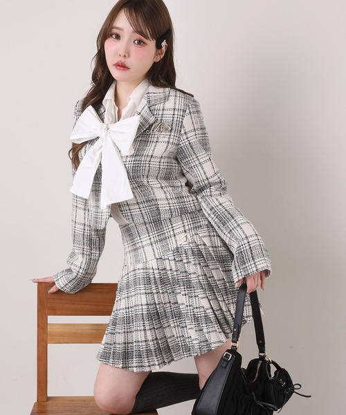 大人気！【完売商品】新品未使用未開封　リボンブラウス 前後2WAY・洗える】RTピケ リボン ブラウス（シャツ・ブラウス