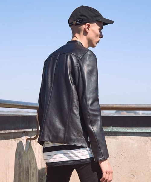 LIDNM ブラックレザージャケット 値下げ⭕️ LIDnM（リドム） レザーブルゾン MEDIUM ブラック メンズ : ZOZOTOWN