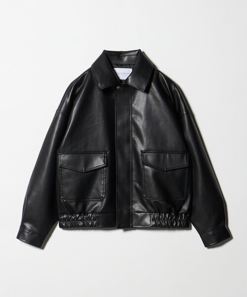 美品❗️hamnett レザーブルゾン　a2 タイプ　短丈　本革　Ｍサイズ　黒 2WAYフェイクレザーA2ブルゾン | ファッション通販サイト NUGU