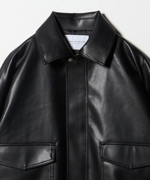 美品❗️hamnett レザーブルゾン　a2 タイプ　短丈　本革　Ｍサイズ　黒 A2 short flight jacket / A2ショートフライトジャケット（ブルゾン
