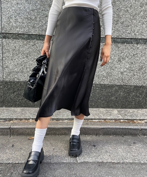 「ROGER AND RAW」 フレアスカート FREE パープル レディース_画像3