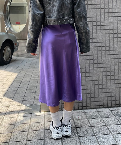 「ROGER AND RAW」 フレアスカート FREE パープル レディース_画像9