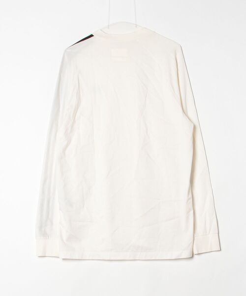 Y-3 「Y-3」 長袖Tシャツ SMALL ホワイト×ブラック メンズ : ZOZOTOWN