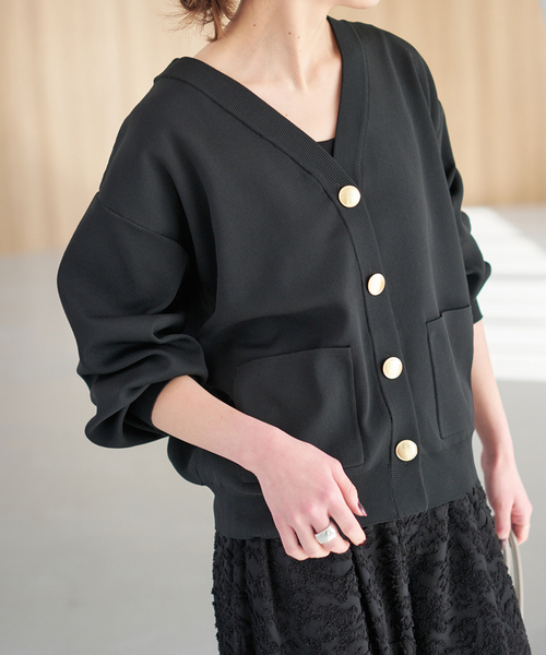 Spick&Span 今季 26SS ウォッシャブルVネックカーディガン Spick＆Span（スピック アンド スパン） カーディガン 「一部店舗+WEB