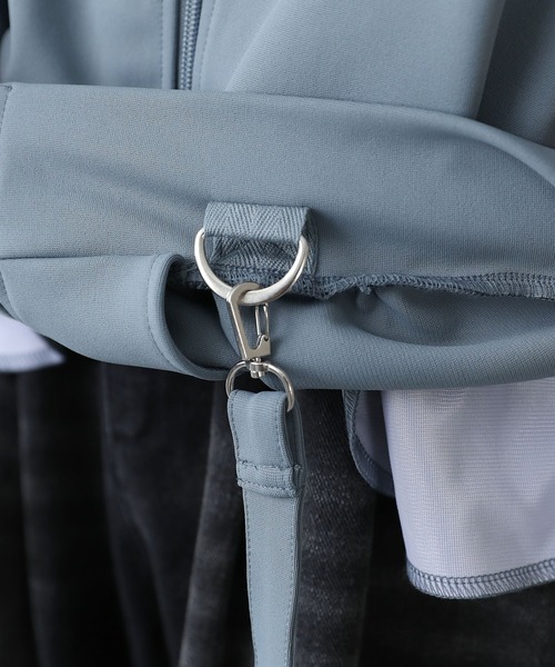 「LILL」 ジャージブルゾン M ホワイト メンズ_画像5