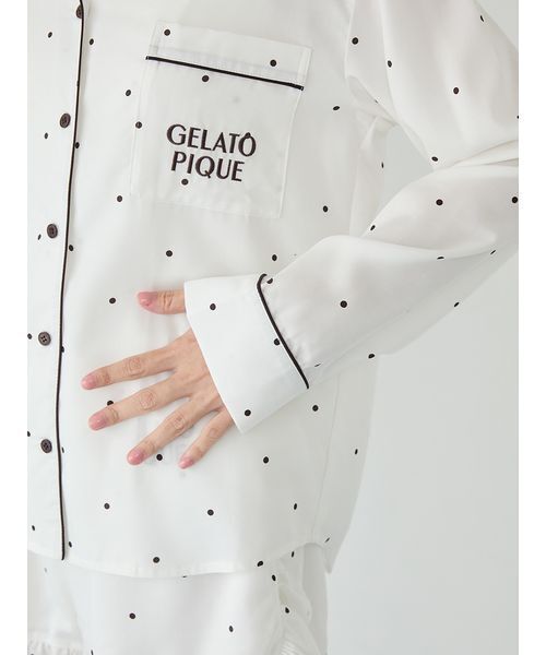 gelato pique（ジェラートピケ） パジャマ ルームウェア 3柄シャツ