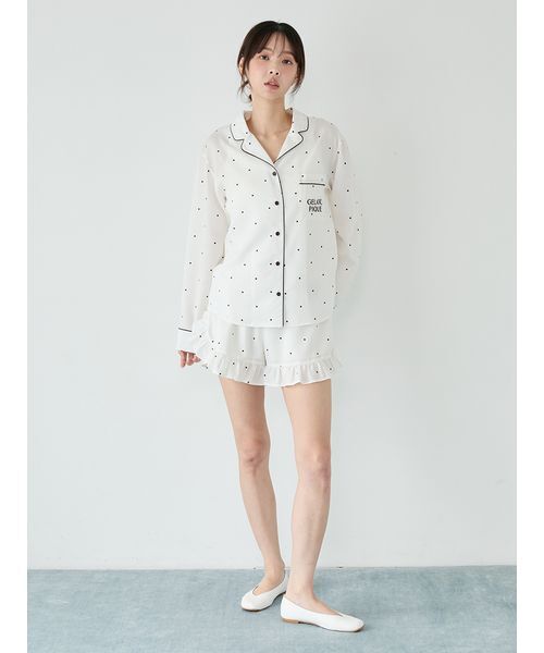 ジェラートピケ　ルームウェア3点 gelato pique（ジェラートピケ） パジャマ ルームウェア 3柄シャツ