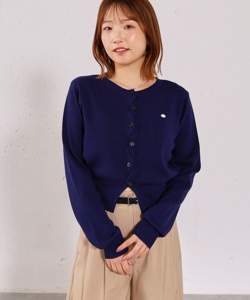 archives（アルシーヴ） カーディガン シェルプレートクロスボタン