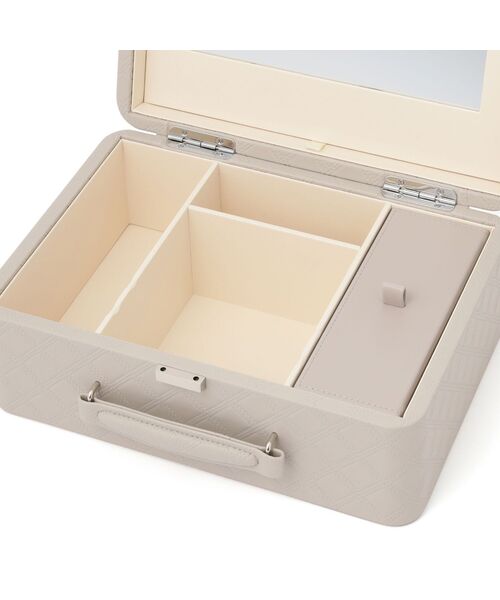 Francfranc（フランフラン） 収納 キルト コスメボックス グレー 収納
