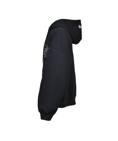 BREATH パーカー OLD ENGLISH LOGO RHINESTONE HOODIE メンズ