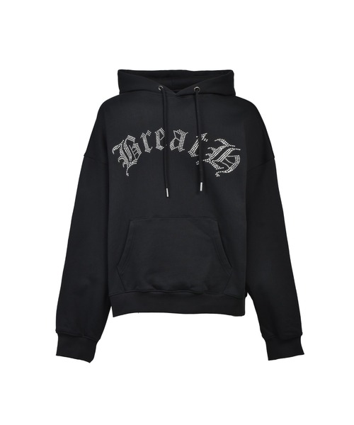 BREATH パーカー OLD ENGLISH LOGO RHINESTONE HOODIE メンズ