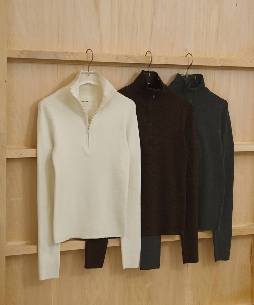 ニット/セーター TODAYFUL - Halfzip Rib Knit TODAYFUL トゥデイフル todayful ニット セーター Halfzip Rib Knit
