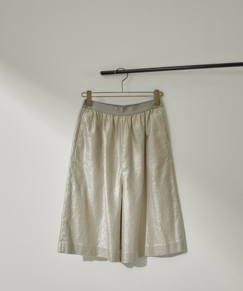 「AMERICANA」 ハーフパンツ FREE シルバー レディース_画像3