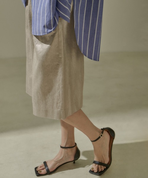 「AMERICANA」 ハーフパンツ FREE シルバー レディース_画像6