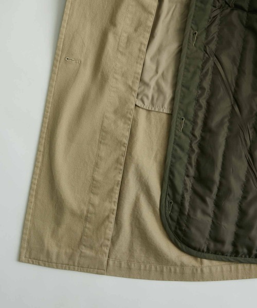 「ADAM ET ROPE'」 トレンチコート M カーキ メンズ_画像5