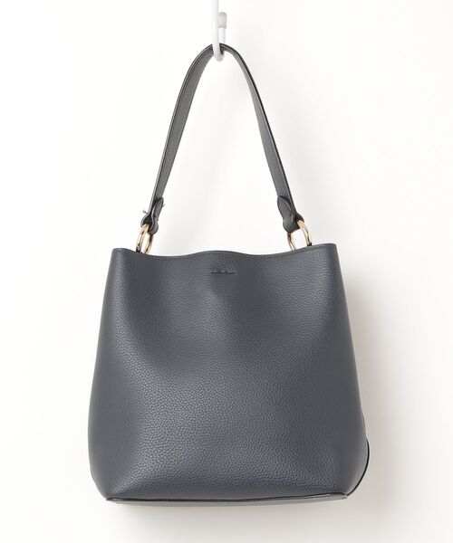 「COACH」 ワンポイントハンドバッグ - ネイビー レディースの画像
