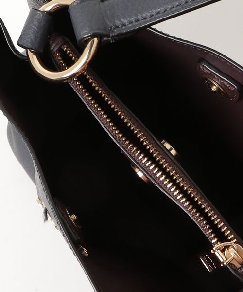 「COACH」 ワンポイントハンドバッグ - ネイビー レディースの画像