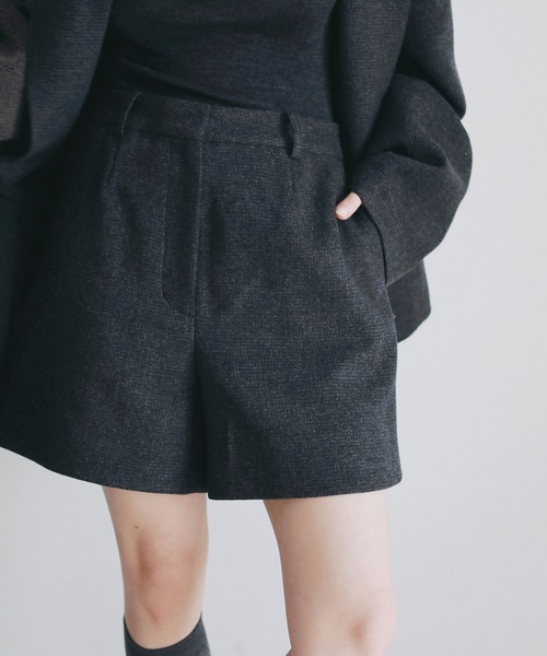 anuke（アンヌーク） パンツ Herringbone Short Pants レディース