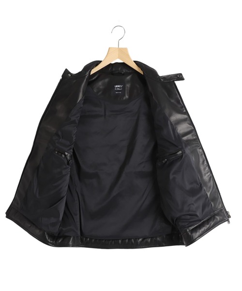 ベスト ジレ EMMETI / エンメティ：別注 JURI DOWN VEST SP LEATHER：ONLYARK-1-2511「MUS」 メンズの画像