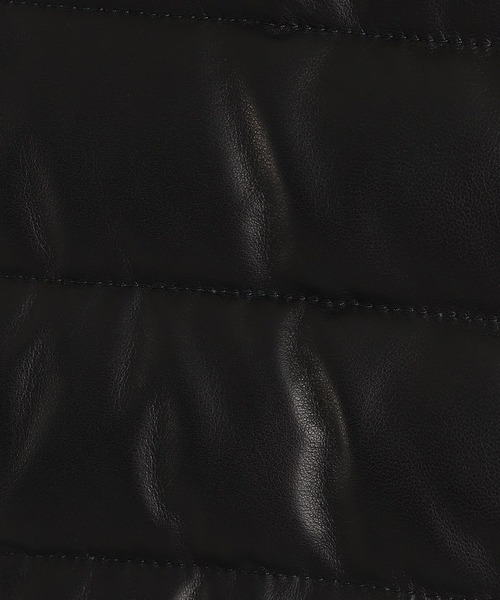 ベスト ジレ EMMETI / エンメティ：別注 JURI DOWN VEST SP LEATHER：ONLYARK-1-2511「MUS」 メンズの画像