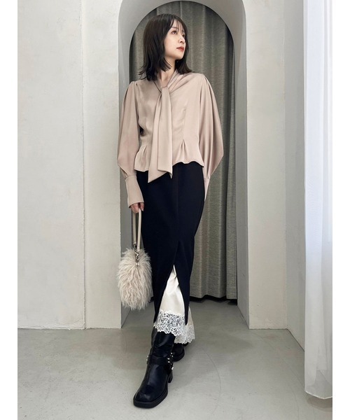 「LILY BROWN」 スカート 1 グリーン レディースの画像
