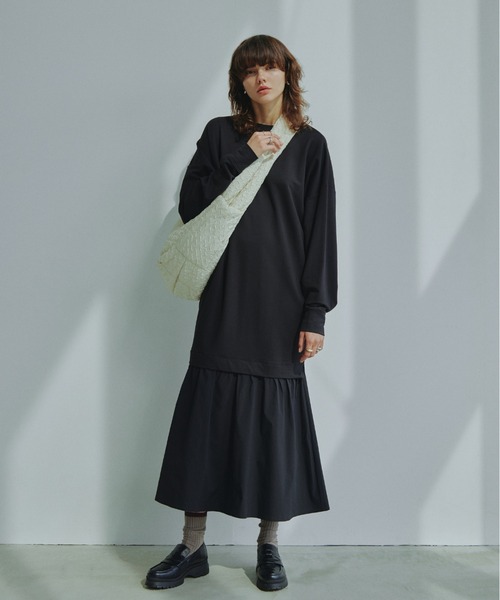 emmi ドッキングワンピース 1 ベージュ レディース : ZOZOTOWN Yahoo 